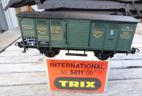Trix covered goods wagon - h0,